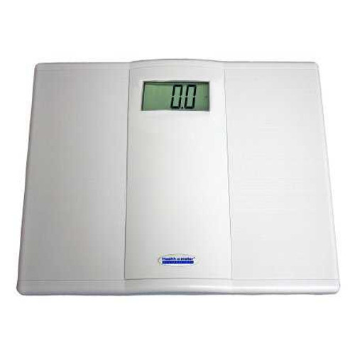 Floor Scale Health O MeterDigital Audio Display 550 lbs. / 250 kg Capacity White Battery Operated 895KLT Case/2 3065-201 Health O Meter 938698_CS