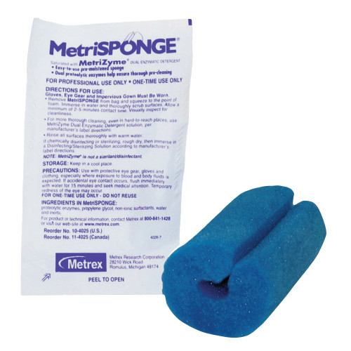 Instrument Cleaning Sponge MetriSponge 10-4025 Case of 100