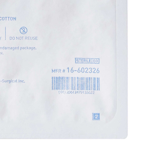 Nonwoven Sponge McKesson Cotton 4-Ply 4 X 4 Inch Square Sterile 16-602326 Case/96 155-81-82398 MCK BRAND 481055_CS