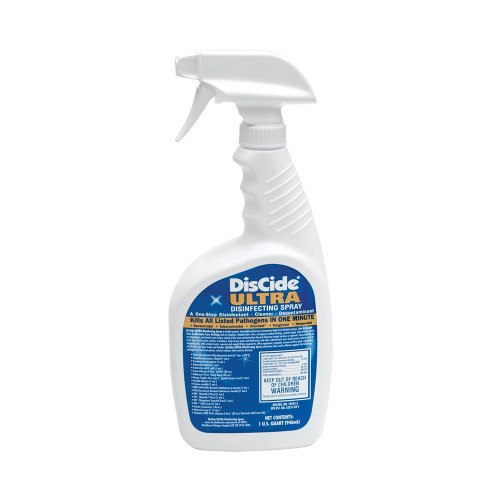 DisCide Ultra Surface Disinfectant Cleaner Quaternary Based Trigger Spray Liquid 1 Quart Bottle Herbal Scent NonSterile, 3565Q, Pack of 1