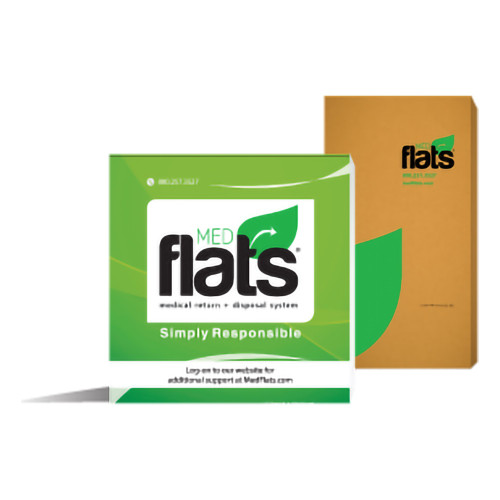 MedFlats Pharmaceutical Disposal System 9 X 6 X 3.5 Inch, 06150, Pack of 1