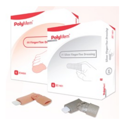  PolyMem Finger / Toe Foam Dressing Nonadhesive, 3 to 3.4'' Circumference, Sterile – 4404, Case of 30
