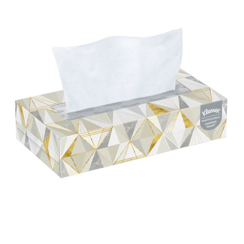 Kleenex Facial Tissue, 8 X 8.4", Flat Box, 125 Counts per Box, Box of 125
