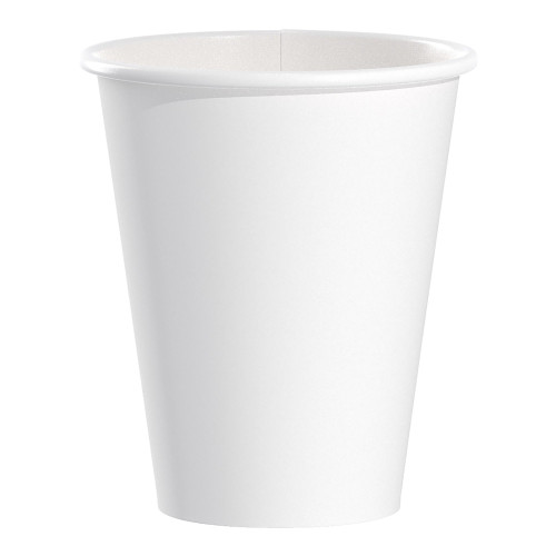 Solo 8 oz. Paper Drinking Cup White Disposable, 378W-2050, Pack of 50