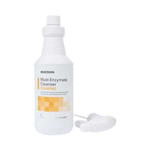 Multi-Enzymatic Instrument Detergent McKesson Foam RTU 1 Quart Bottle Fresh Rain Scent 53-28517 Each/1 M1093120 MCK BRAND 484479_EA