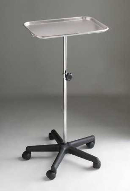 Mayo Instrument Stand Mayo Tray Five Leg Base 28 - 48 Inch 19 Inch 4365 Each/1 302995 Dukal 640185_EA