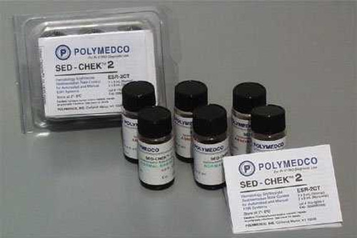 Hematology Control Sed-Chek2 2 Levels 6 X 8 mL ESR-2CT Box/1 416747 Polymedco 515084_BX