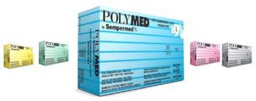 Exam Glove Polymed X-Small NonSterile Latex Standard Cuff Length Fully Textured Ivory Not Chemo Approved PM101 Case/1000 72402 Ventyv 349003_CS