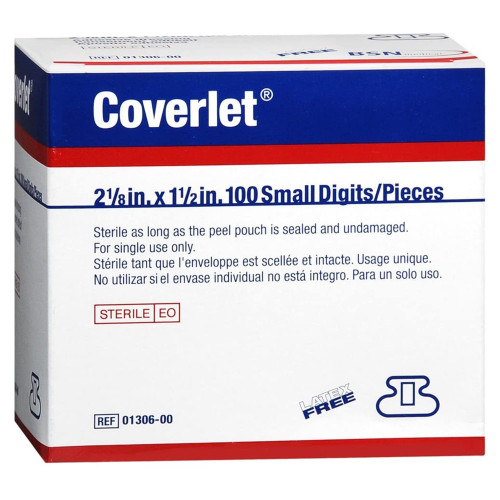 Coverlet Adhesive Strip Fabric Tan 1-1/2 X 2-1/2 Inch Sterile, 7645608, Case of 1200