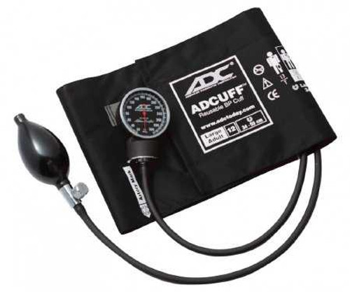 Aneroid Sphygmomanometer with Cuff Diagnostix 2-Tubes Pocket Size Hand Held Adult Size 12 Cuff 720-12XBK Each/1 BR40 AMERICAN DIAGNOSTIC CORP 257009_EA