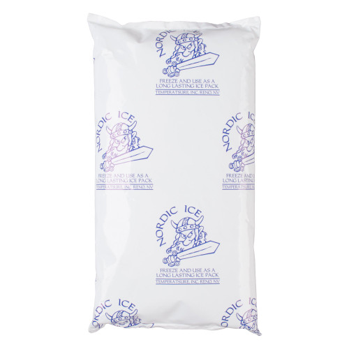 Refrigerant Gel Pack Nordic Ice 1-1/4 x -5-1/2 x 10-1/2 Inch 32 oz. For Safe Transport of Food Pharmaceuticals and Medical Products NI32 Case of 18