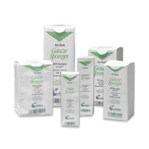 Gauze Sponge McKesson Brand Cotton 8-Ply 2 X 2 Inch Square NonSterile 40-28 Box/200 SNS51W04 McKesson Medical Surgical 867172_BX