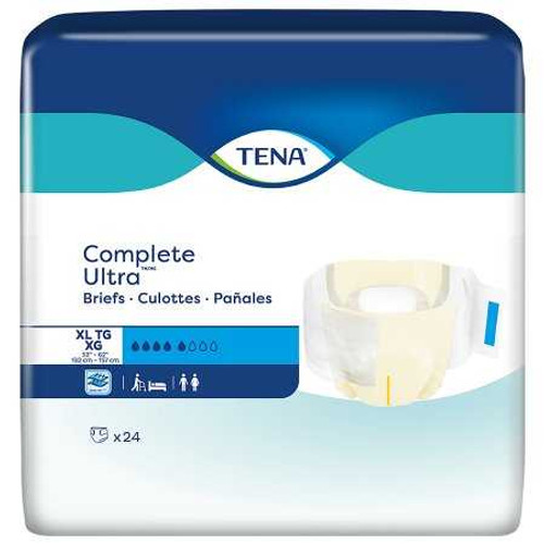 Unisex Adult Incontinence Brief TENA Complete Ultra X-Large Disposable Moderate Absorbency 67342 Bag/24 1420C Essity HMS North America Inc 1160262_BG