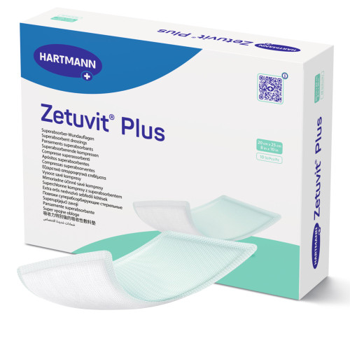 Zetuvit Plus Super Absorbent Dressing Without Adhesive 8 X 10 Inch Rectangle, 413113, Pack of 1