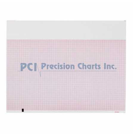 Diagnostic Recording Paper Thermal Paper 8-1/2 X 11 Inch Z-Fold Red Grid 9100-026-01 Each/1 Precision Charts 546575_EA
