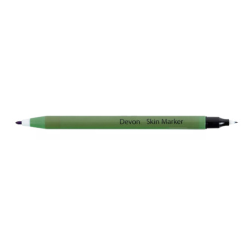 Skin Marker Devon Gentian Violet / Gentian Violet Ink Full Size Dual Tip, Thick / Extra Fine Sterile 31145900 Pack of 1