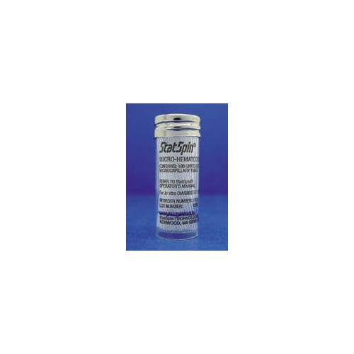 StatSpin Capillary Blood Collection Tube Ammonium Heparin Additive 9 Without Closure Glass Tube HT9H-10 Vial/1