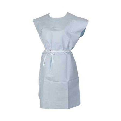 Patient Exam Gown TIDI Medium Blue Disposable 910520 Case/50 165-MF250 Tidi Products 194013_CS