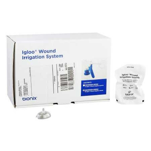 Irrigation Splash Guard Igloo 2 Exit Portals Clear Plastic Sterile 5500 Box/50 215135 Bionix 439612_BX