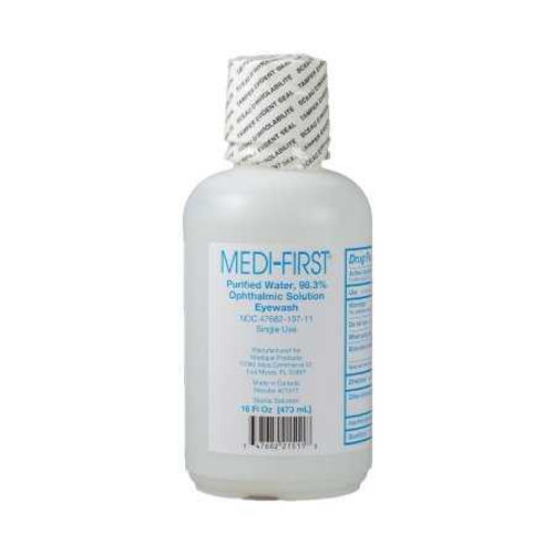 Eyewash Solution Medi-FirstBuffered Isotonic Solution 16 oz. Squeeze Bottle 21511 Each/1 162310 MEDIQUE PRODUCTS 853625_EA