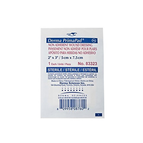 Primapad Non-Adherent Dressing 2 X 3 Inch 1-Ply Sterile 100 per Pack, 83323, Case of 2400