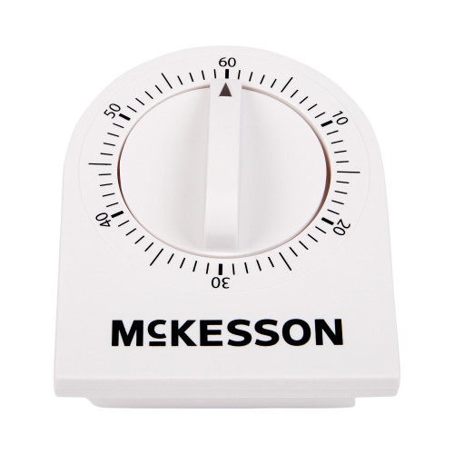McKesson Mechanical Timer Count Down 60 Minutes Dial Display, 63-4450, Pack of 1