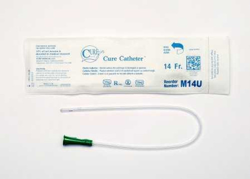 Urethral Catheter Cure Catheter Straight Tip Uncoated PVC 14 Fr. 16 Inch M14U Case/300 503356 CURE MEDICAL 868213_CS