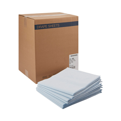 McKesson Deluxe Tissue Stretcher Sheet, 40 W X 90 L", Blue, 50 per Case, Case of 50