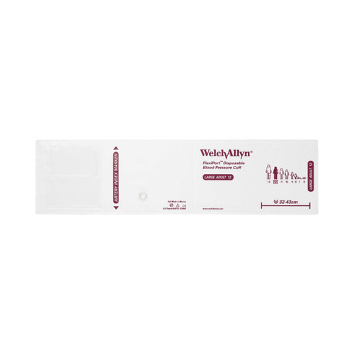 Blood Pressure Cuff FlexiPortAdult Arm Large Cuff 32 - 43 cm Cloth Fabric Cuff SOFT-12 Case/20 1341 WELCH ALLYN 653506_CS