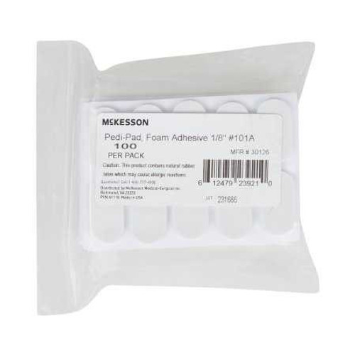 Protective Pad McKesson Pedi-Pad Size 101-A Adhesive Foot 30126 Pack/100 20435 MCK BRAND 1111057_PK Protective Pad McKesson Pedi-Pad Size 101-A Adhesive Foot 30126 Pack/100 20435 MCK BRAND 1111057_PK