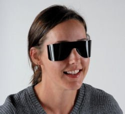 Post Mydriatic Glasses Easy Eyes Roll Ups Bronze Tint Film Lens Slip-in One Size 250-808 Pack of 1