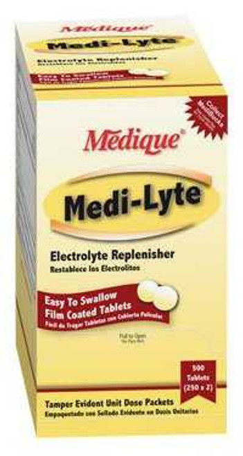 Mineral Supplement Medi-Lyte Calcium / Potassium / Magnesium 10.8 mg - 40 mg - 12 mg Strength Tablet 500 per Box 03013 Case/12 CR3830 MEDIQUE PRODUCTS 498695_CS Mineral Supplement Medi-Lyte Calcium / Potassium / Magnesium 10.8 mg - 40 mg - 12 mg Strength Tablet 500 per Box 03013 Case/12 CR3830 MEDIQUE PRODUCTS 498695_CS