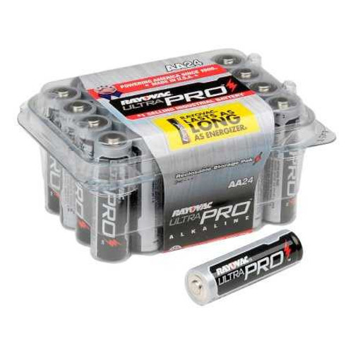 Alkaline Battery RayovacUltra Pro AA Cell 1.5V Disposable 24 Pack ALAA-24PPJ Case/288 Energizer LLC 1180464_CS