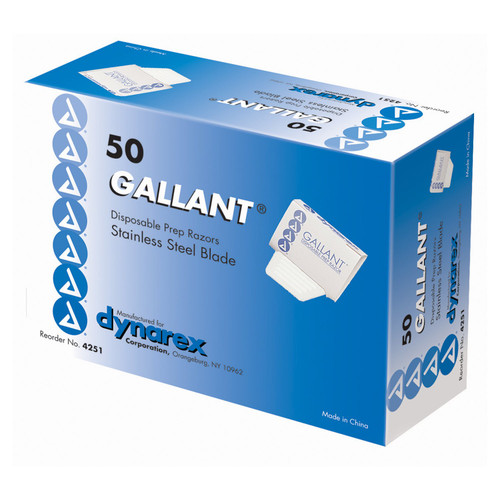 Surgical Prep Razor Gallant Single Blade Disposable 4251 Case of 250