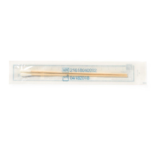 Swabstick Cotton Tip Wood Shaft 6 Inch Sterile 2 per Pack, MDS202000, Pack of 1