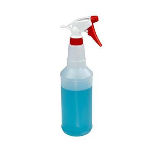 Empty Spray Bottle Medical Safety Systems HDPE Plastic Clear 32 oz. 375-66133000 Each/1 67093 Medical Safety Systems 889868_EA