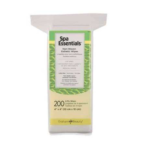 Esthetic Wipe Spa Essentials4 X 4 Inch White Disposable 52509 Case/2000 8527R Graham Medical Products 694103_CS
