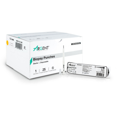 Biopsy Punch McKesson Argent Dermal 1.5 mm 16-1308, Box of 25