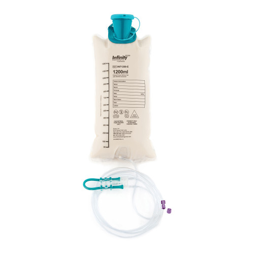 EnteraLite Infinity Enteral Feeding Pump Sets with ENFit Connector, 1200 mL, NonSterile, INF1200-E, Pack of 1
