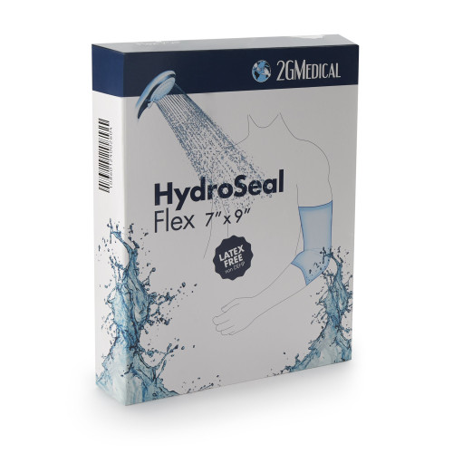 HydroSeal Flex IV Site Barrier Protector 7 X 9 Inch Rectangle NonSterile, HS7X9, Box of 98