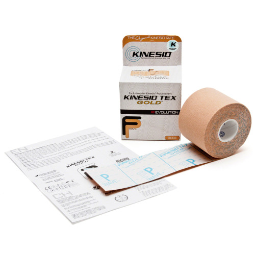 Kinesio Tex Gold FP Kinesiology Tape Beige 2 Inch X 5-1/2 Yard Cotton NonSterile, GKT15024FP, Box of 6
