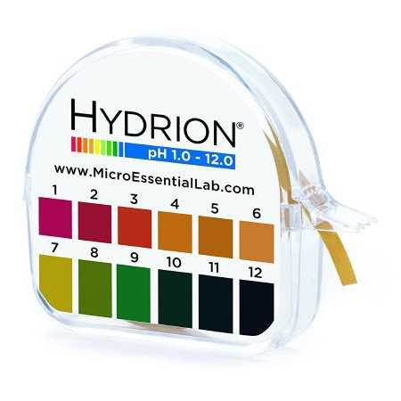 pH Paper in Dispenser Hydrion 1.0 to 12.0 81497585 Pack of 1 81497585 Hydrion 1200715_EA