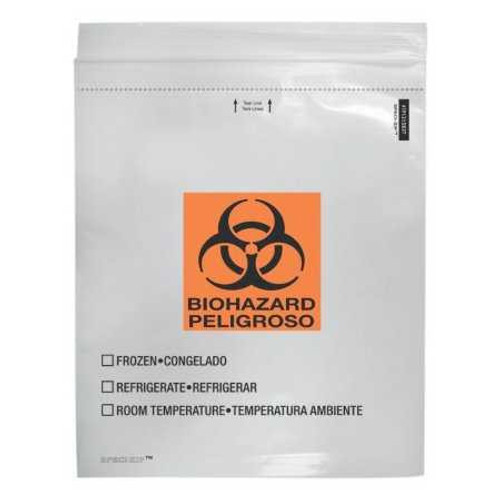 Specimen Transport Bag with Document Pouch Speci-Zip® 12 x 15 Inch Zip Closure Biohazard Symbol / Storage Instructions NonSterile IP1215B3T Pack of 50 ULT-99 Speci-Zip® 846777_PK Specimen Transport Bag with Document Pouch Speci-Zip® 12 x 15 Inch Zip Closure Biohazard Symbol / Storage Instructions NonSterile IP1215B3T Pack of 50 ULT-99 Speci-Zip® 846777_PK
