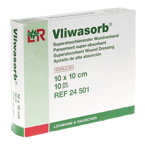 Vliwasorb Super Absorbent Dressing 4 X 4 Inch Square, 24501, Case of 360