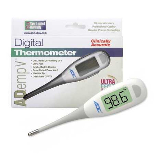Digital Stick Thermometer Adtemp™ Oral / Rectal / Axillary Probe Handheld 418N Pack of 1 100082IM AdTemp™ 1179865_EA