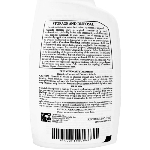 MadaCide-FD Surface Disinfectant Cleaner Germicidal Trigger Spray Liquid 32 oz. Bottle Alcohol Scent NonSterile, 7020, Case of 12