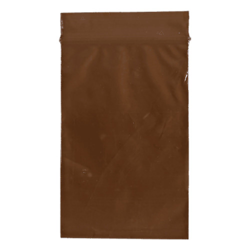 Reclosable UV Protection Bag 2-1/2 X 9 Inch Plastic Amber Zipper Closure, Q200, Case of 1000