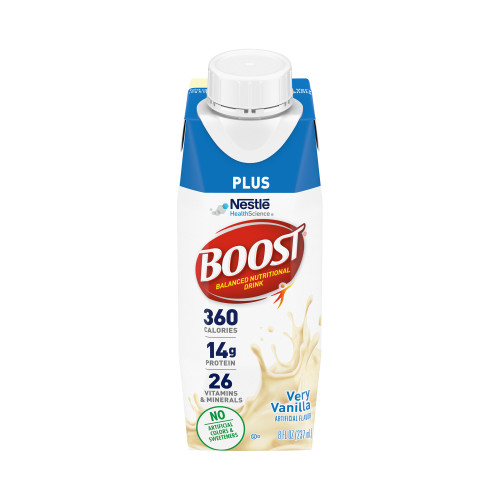 Boost Plus Oral Supplement Very Vanilla Flavor Liquid 8 oz. Carton, 43900811864, Pack of 1