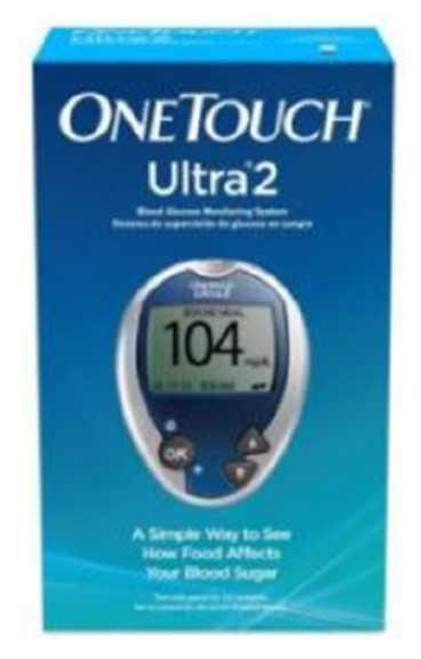 Blood Glucose Meter OneTouch Ultra® 2 5 Second Results Stores up to 500 Results No Coding Required 53885004601 Pack of 1 53885004601 OneTouch Ultra® 2 1189595_EA