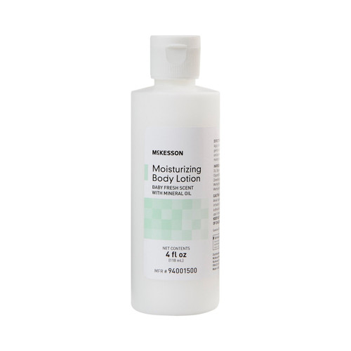 Hand and Body Moisturizer McKesson 4 oz. Bottle Baby Fresh Scent Lotion 94001500 Case of 60 94001500 McKesson 747288_CS
